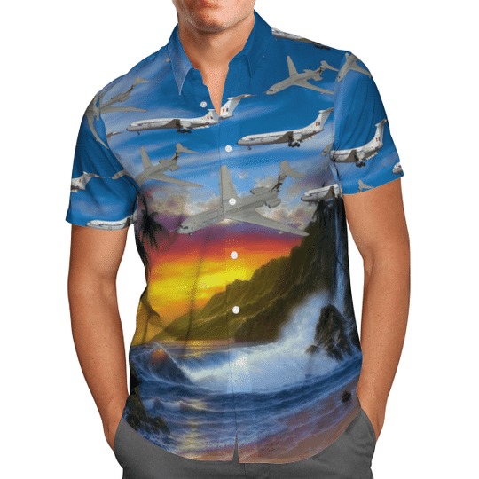Historical vickers vc10 hawaiian shirt 1 1