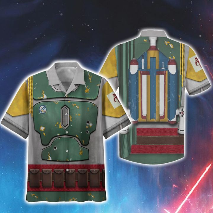 2 Cosplay Star Wars Boba Fett Hawaiian Shirt 1