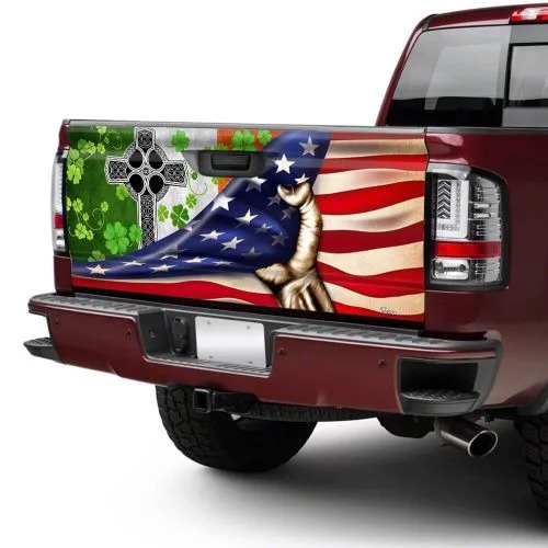 Irish Celtic Cross Truck Tailgate Decal Sticker Wrap - LIMITED EDITION 5 2 Irish Celtic Cross Truck Tailgate Decal Sticker Wrap 4