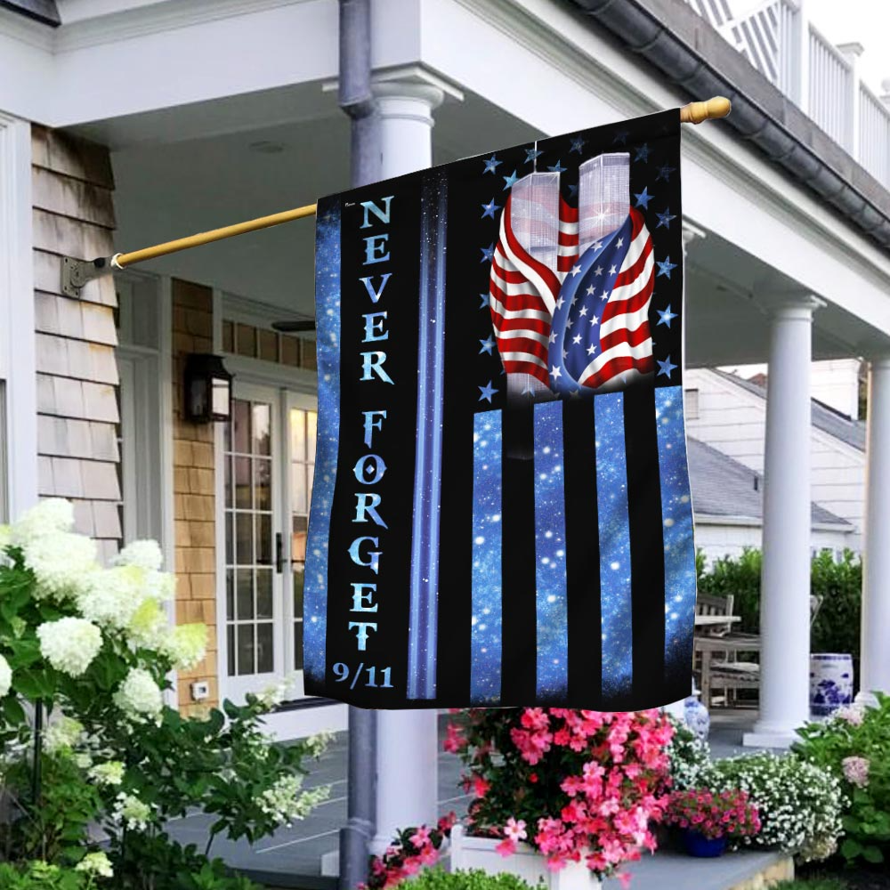 Never Forget 9.11 memories galaxy line flag 5 Never Forget 9.11 galaxy line flag