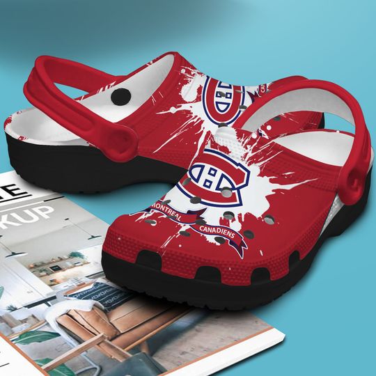 Montreal Canadiens go habs go crocband clog shoes 5 26 Montreal Canadiens go habs go crocband clog shoes 4