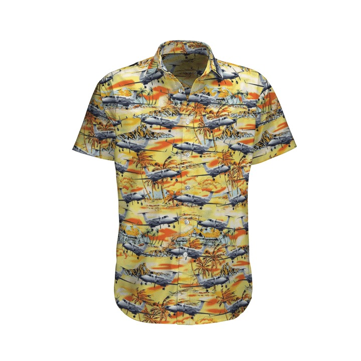 Beechcraft King Air 350 Royal Australian Air Force Tropical Hawaiian Shirt And Shorts