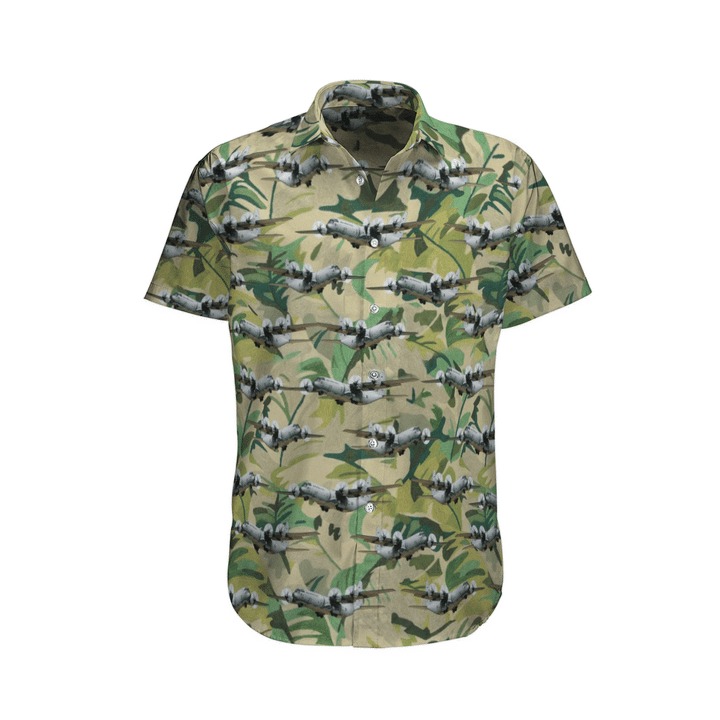 Camo C 130j Hercules Royal Australian Air Force Hawaiian Shirt And Shorts
