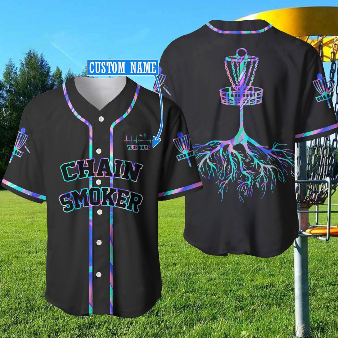 Disc Golf Chan Smoker Custom Name Baseball Shirt 4 Chan Smoker Baseball Shirt3