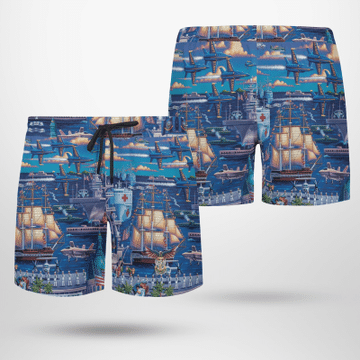 US Navy forget by the sea Hawaiian shirt 1