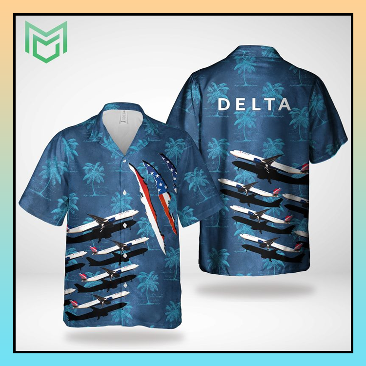 Delta Air Lines Airbus A330-941N Hawaiian Shirt 5 18 Delta Air Lines Airbus A330 941N Hawaiian Shirt 3