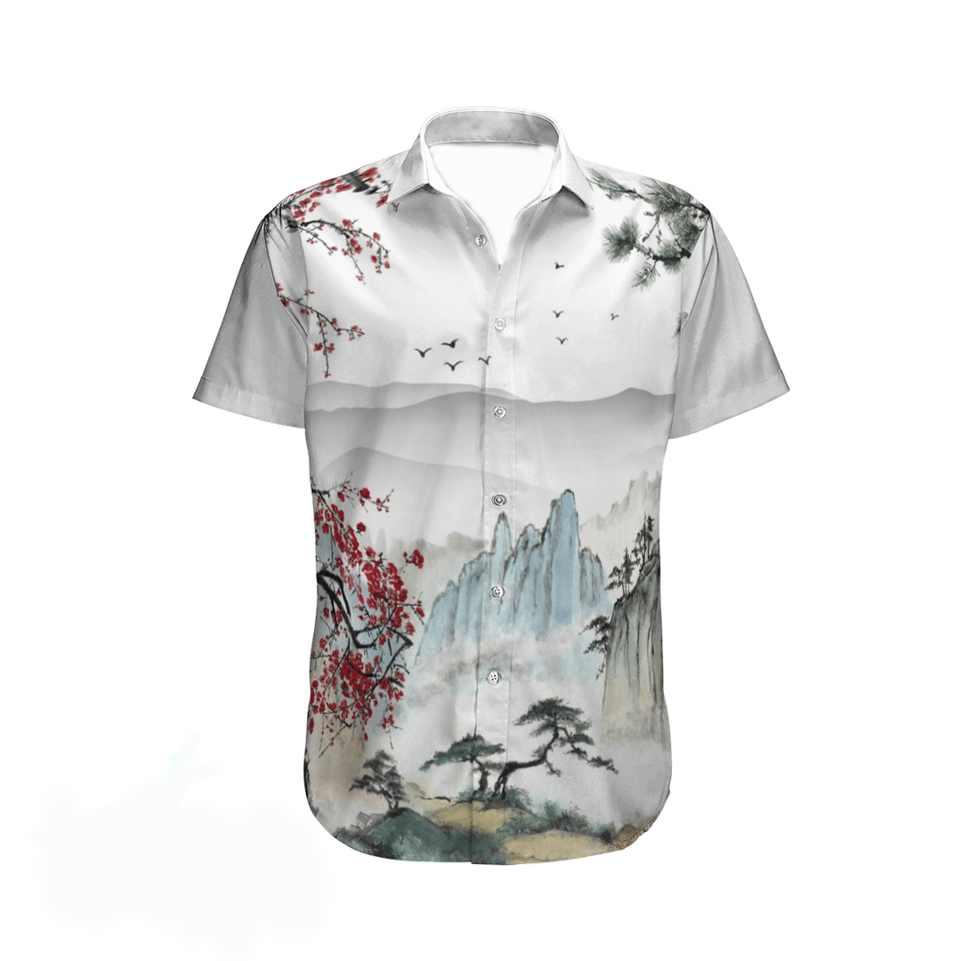 Japanese Aesthetic Sakura Cherry Blossom Hawaiian Shirt 10 Japanese Aesthetic Sakura Cherry Blossom Hawaiian Shirt1