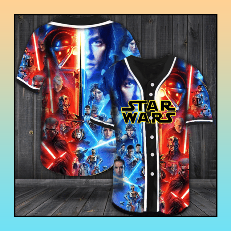 Star Wars Rebel Empire Baseball Jersey custom name 3 8 Star Wars Rebel Empire Baseball Jersey custom name 2