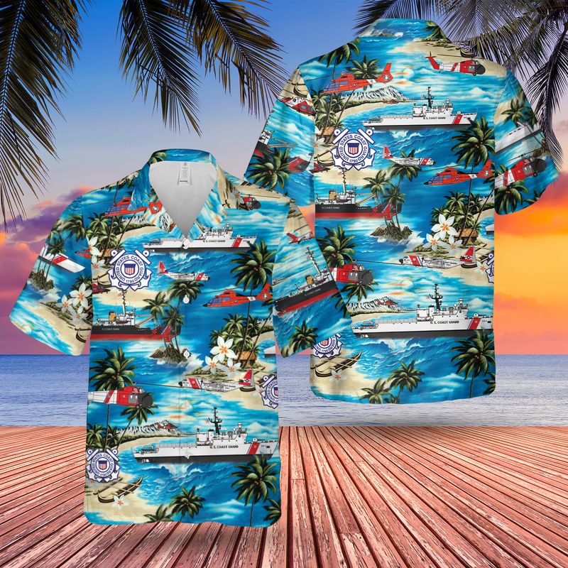 7 US Coast Guard Hawaiian Shirt And Short 1