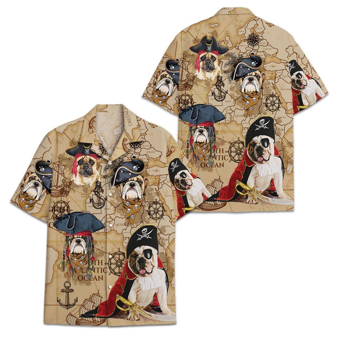 Bulldog Pirates Hawaiian Shirt 10 Bulldog Pirates Hawaiian Shirt1