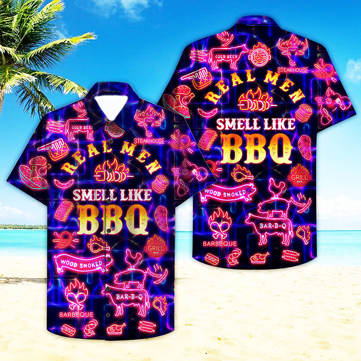 Real Men Smell Like Barbecue BBQ Hawaiian Shirt 11 Real Men Smell Like Barbecue Hawaiian Shirt