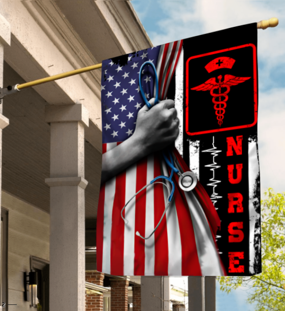 American Flag Nurse Flag 4 8 American Flag Nurse Flag 3