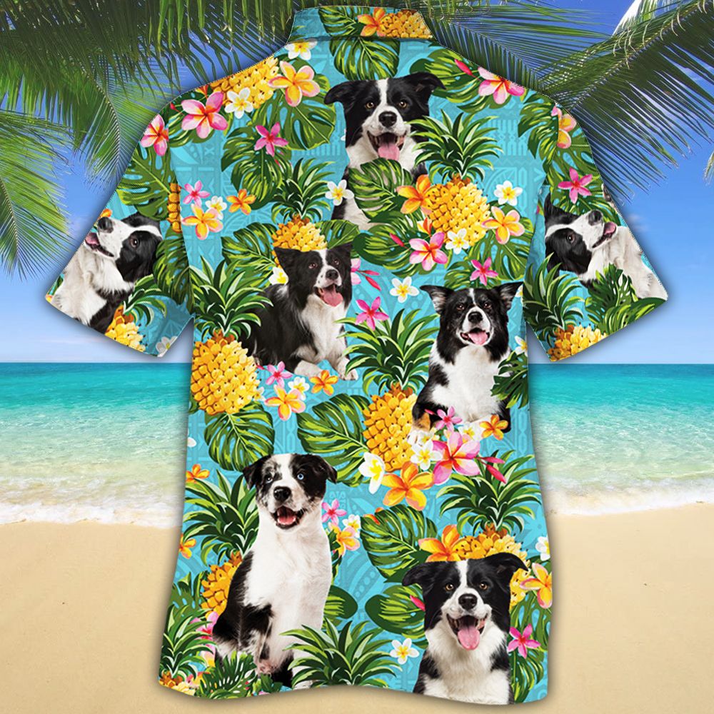 Border Collie Pineapple Hawaiian Shirt 3 Border Collie Dog Lovers Pineapple Hawaiian Shirt1