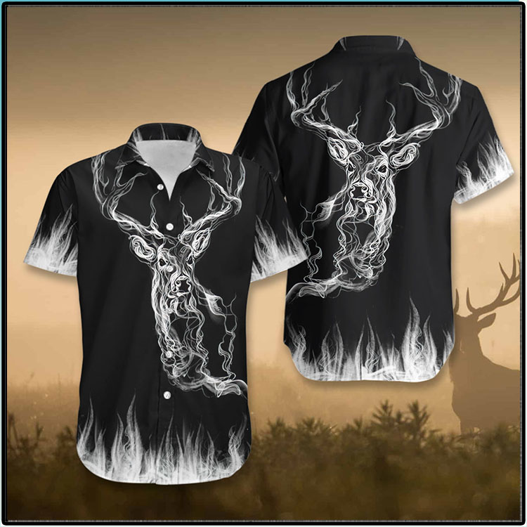 Deer Hunting Smoke Em Deer Hawaiian Shirt1