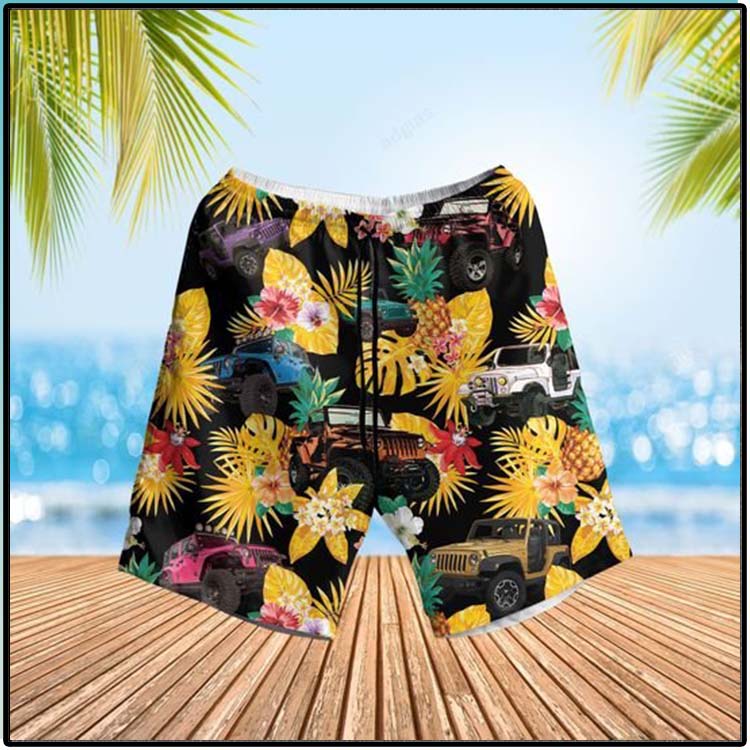Jeep Pineapple Hawaiian Shirt And Short 5 Jeep Pineapple Hawaiian Shirt And Short2