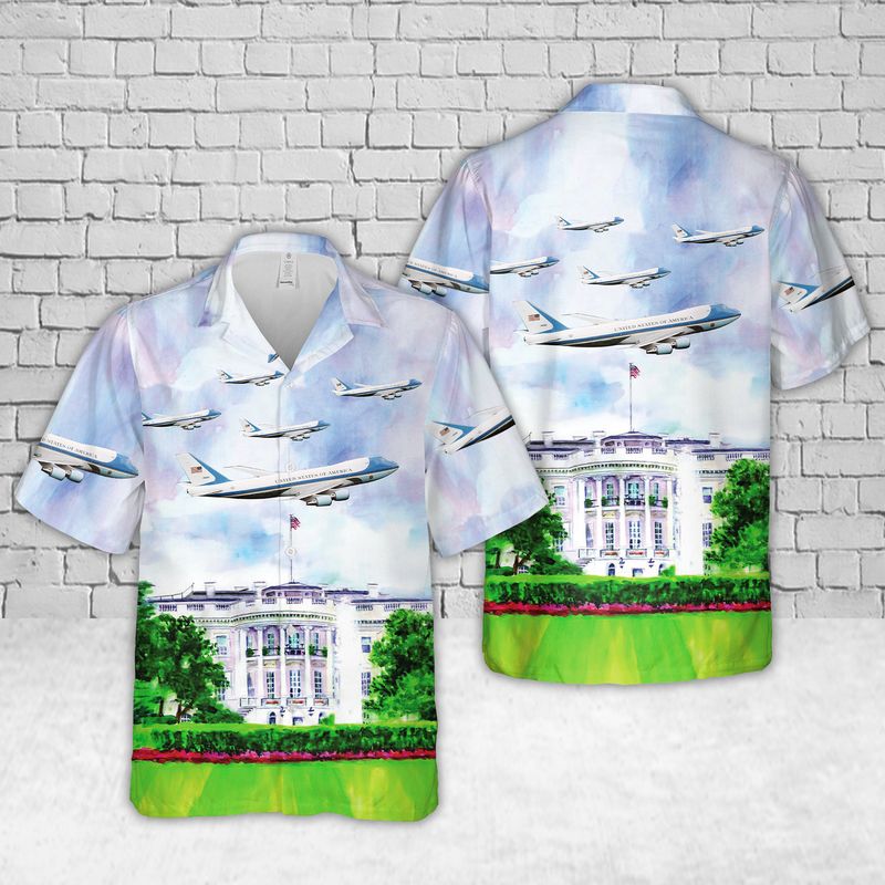 11 VC 25 Air Force One Hawaiian Shirt 1