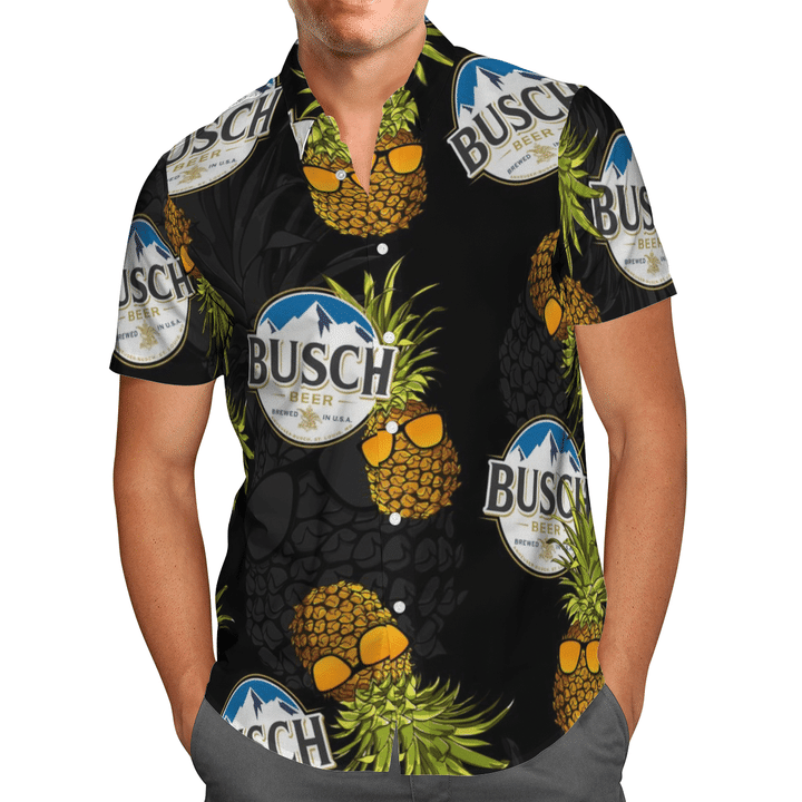 Busch Beer Pineapple Hawaiian Shirt 3 13 Busch Beer Pineapple Hawaiian Shirt 2