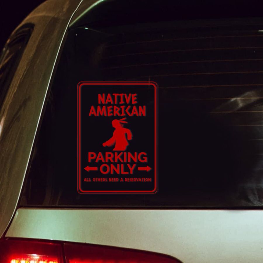 Native American park only decal 1