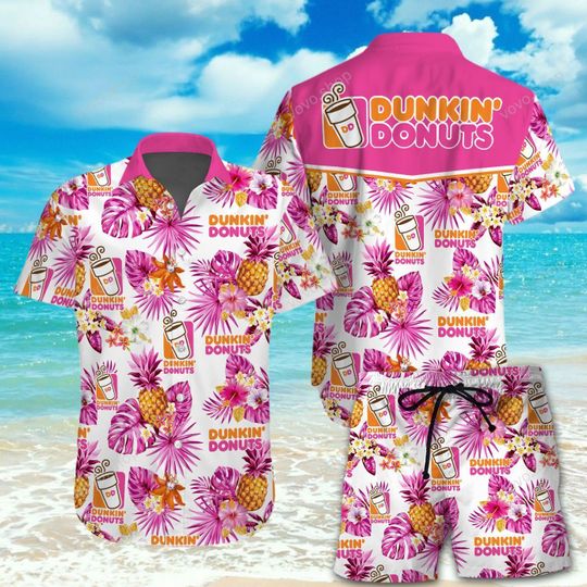 Dunkin Donuts Hawaiian Shirt And Short – LIMITED EDITION 3 11 Dunkin Donuts Hawaiian Shirt And Short 2