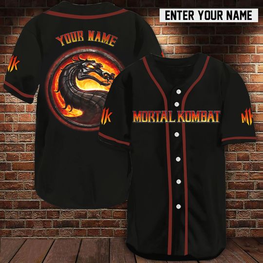 11 Mortal Kombat Baseball Jersey custom name 1