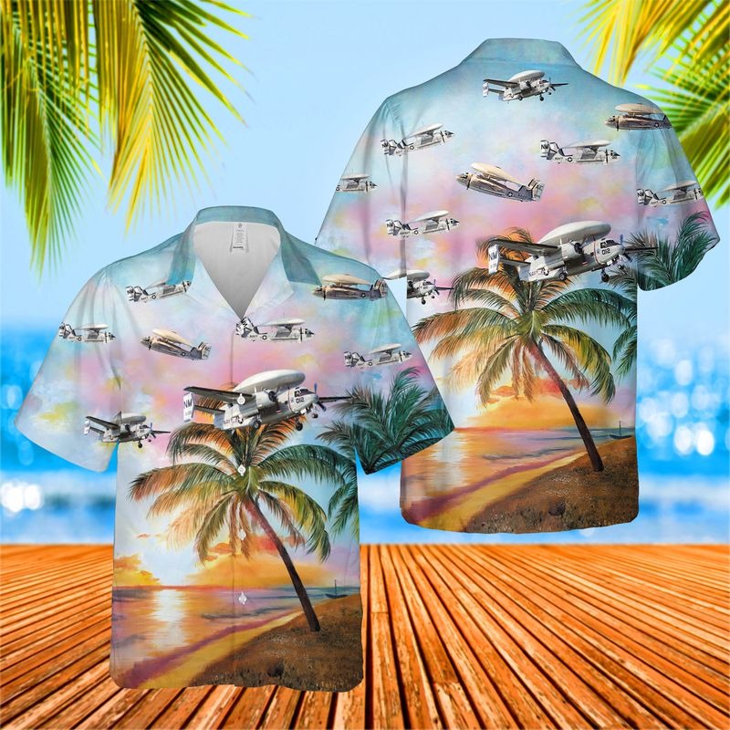 US Navy Grumman Tracer Hawaiian Shirt