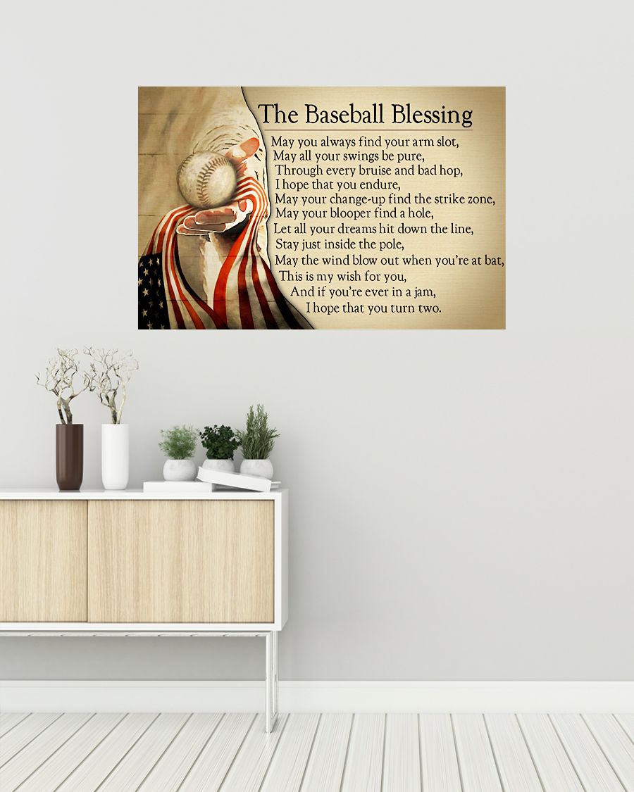 God The Baseball Blessing May You Always Find Your Arm Slot Poster 3 The Baseball Blessing May You Always Find Your Arm Slot Poster1