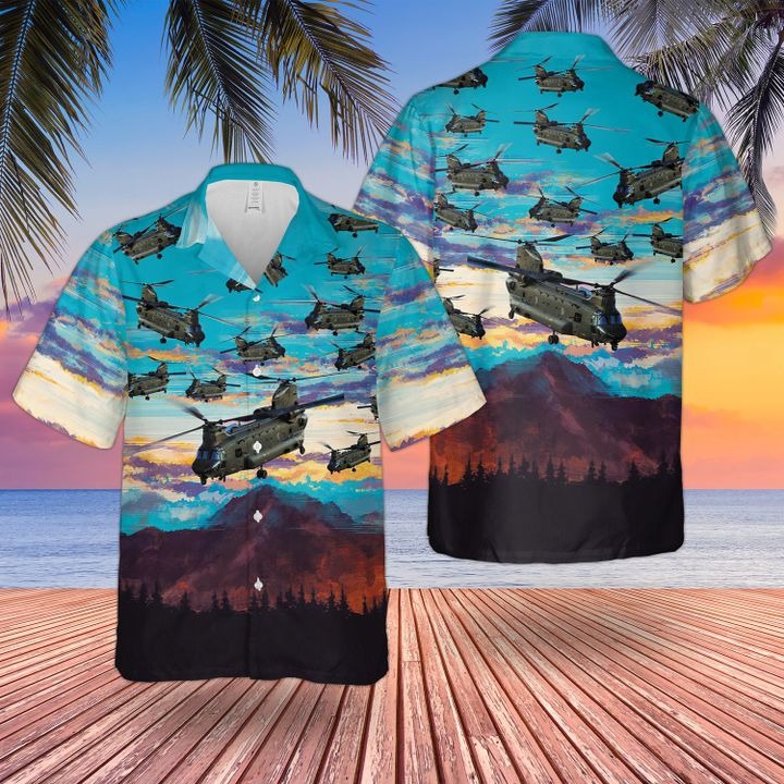 Raf Boeing Chinook Hcmk6 Hawaiian Shirt and short