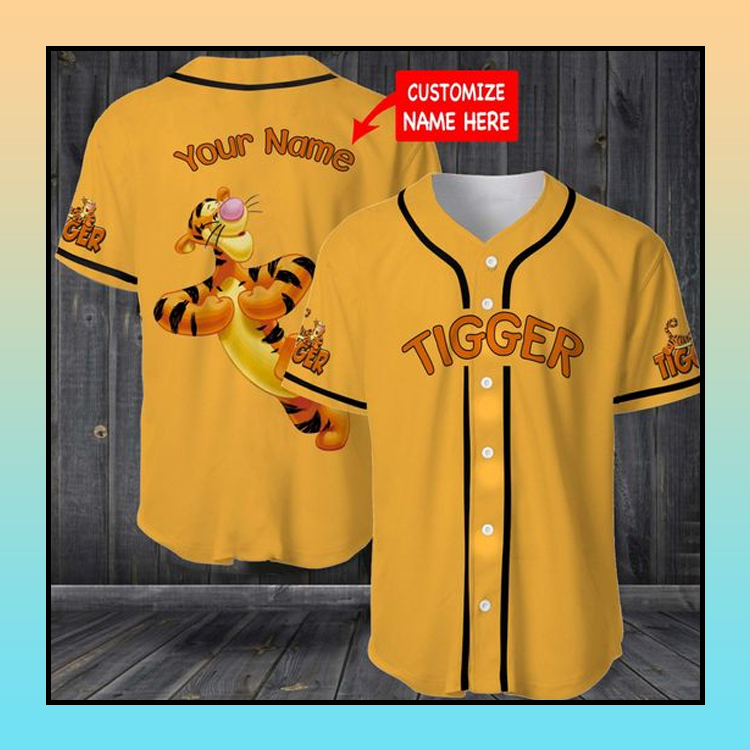 Tigger Baseball Jersey custom name 3 6 Tigger Baseball Jersey custom name 1