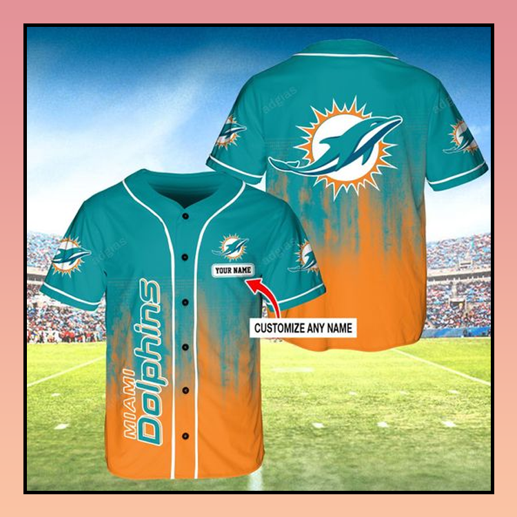 Miamo Dolphins custom name baseball jersey – LIMITED EDITION 4 31 Miamo Dolphins custom name baseball jersey 2