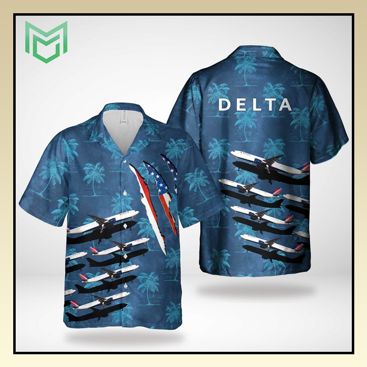 Delta Air Lines Airbus A330-941N Hawaiian Shirt 3 18 Delta Air Lines Airbus A330 941N Hawaiian Shirt 1