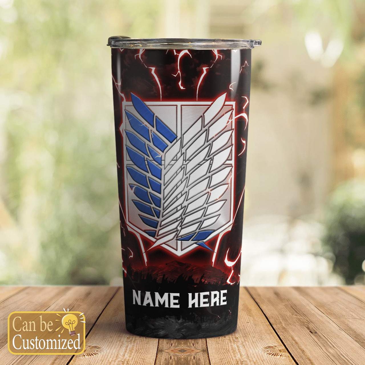 Eren Yeager Attack on Titan Custom Name Tumbler 5 22 Eren Yeager Attack on Titan Custom Name Tumbler 3