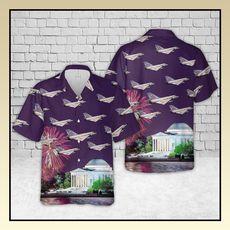 USAF Convair F-106 Delta Dart Hawaiian Shirt 3 20 USAF Convair F 106 Delta Dart Hawaiian Shirt 1