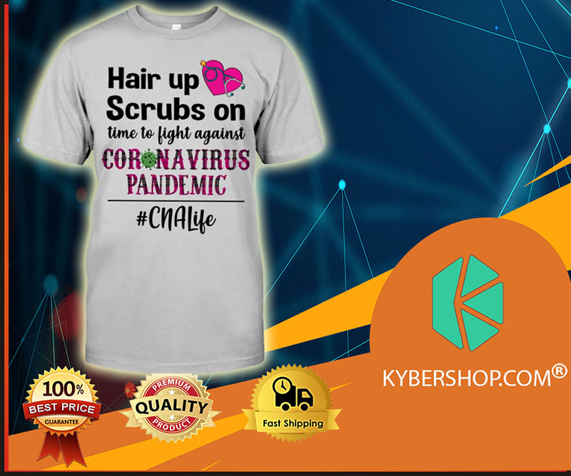 CNA hair up scrubs on time to fight against coronavirus pandemic shirt 1 Black Cat House Blend Dark Roast Poster