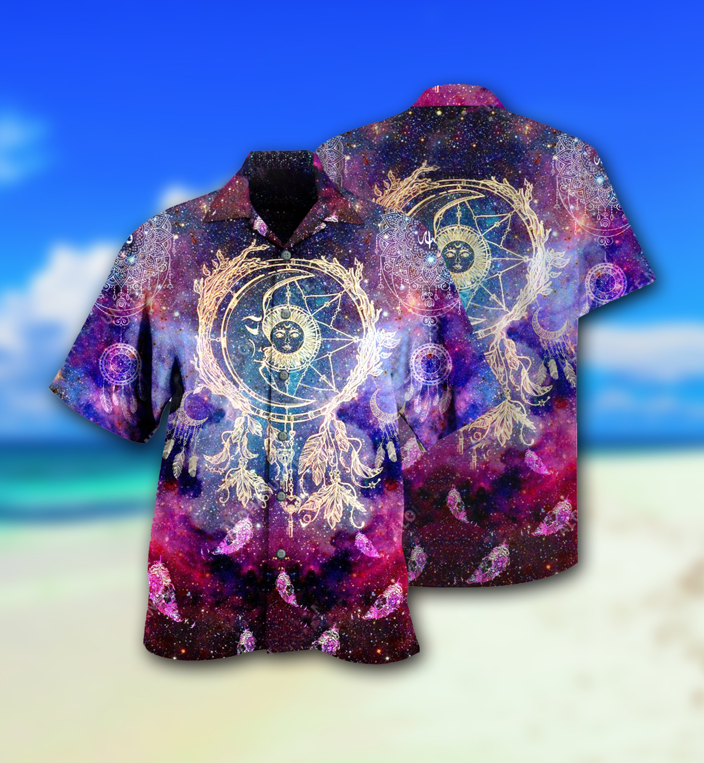 Native dreamcatcher moon smile hawaiian shirt - LIMITED EDITION 1 11.1 3