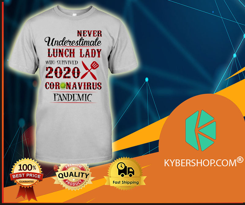 Never underestimate lunch lady who survived 2020 coronavirus pandemic shirt 1 Black Cat House Blend Dark Roast Poster