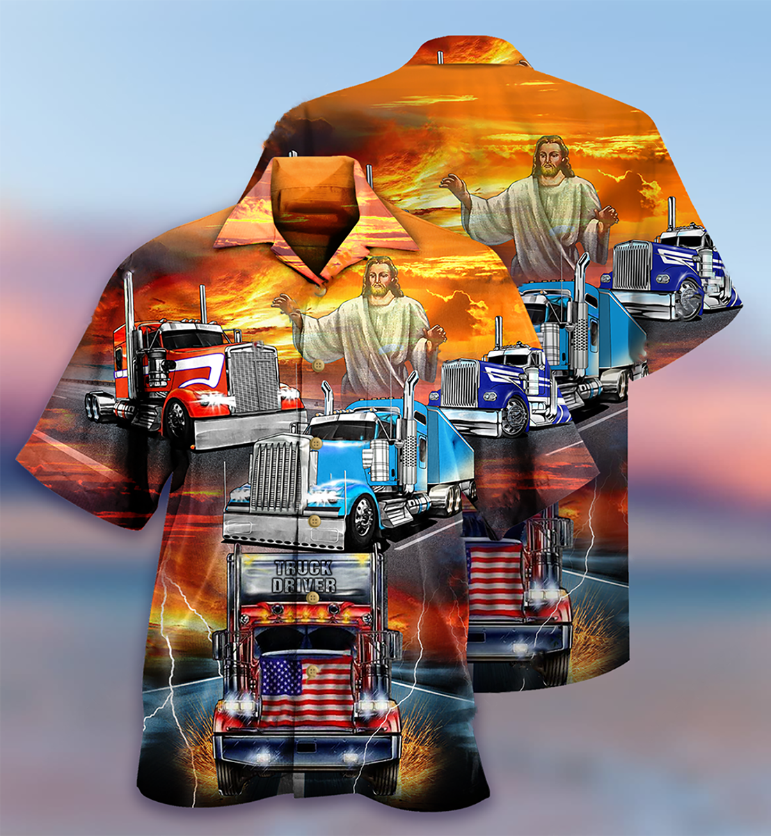 Truck driver jesus bless hawaiian shirt - LIMITED EDITION 11 14.1 4
