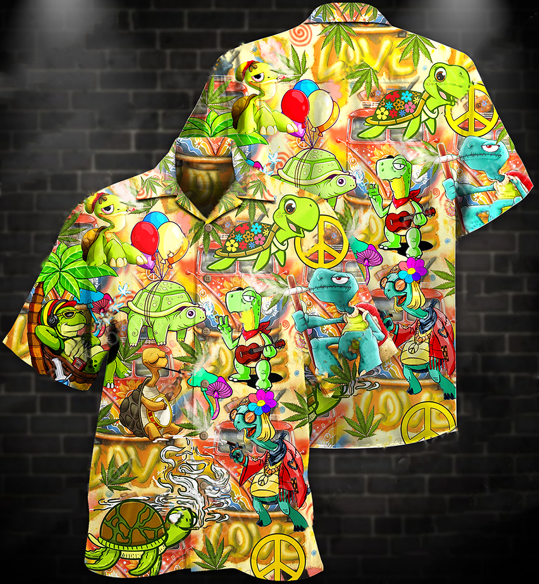 Hippie turtle peace life hawaiian shirt - LIMITED EDITION 10 19.1 1