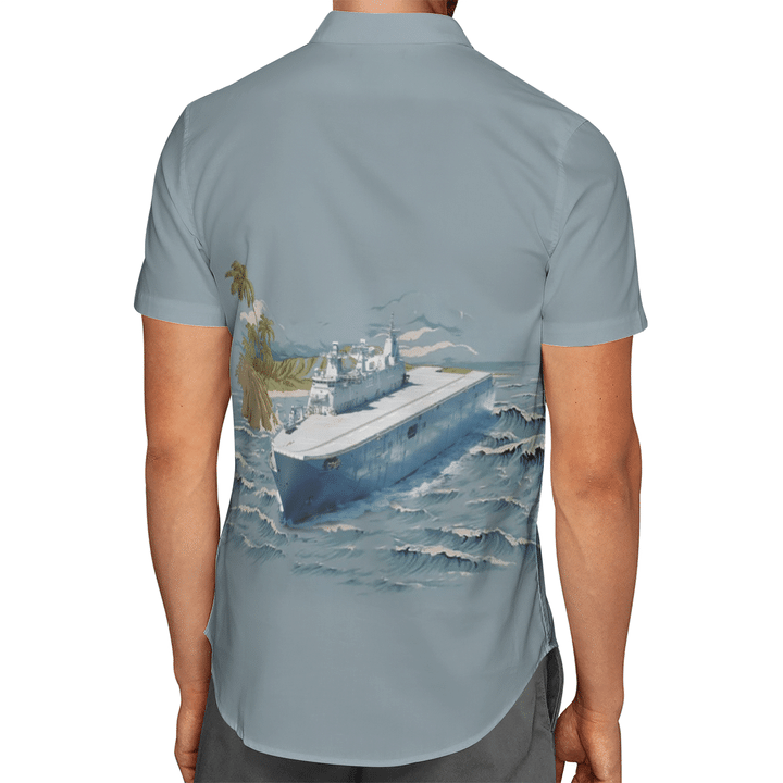 HMAS Canberra Royal Australian Navy Hawaiian Shirt And Short 11 28 HMAS Canberra Royal Australian Navy Hawaiian Shirt And Short 10
