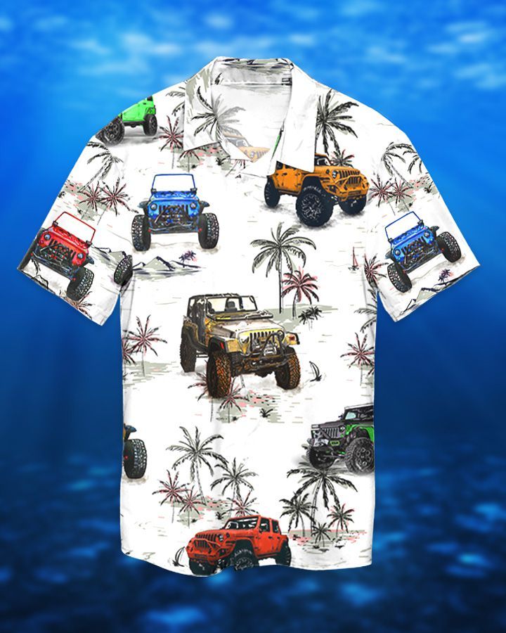 2 Jeep ocean hawaiian shirt and short 1 1