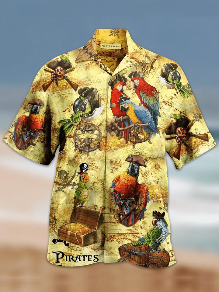 2 Pirate Parrot hawaiian shirt 1 1
