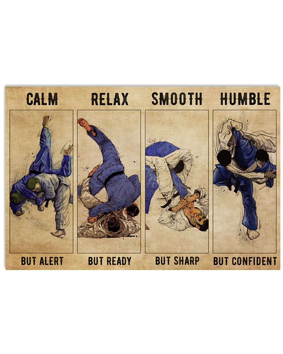Judo calm but alert poster