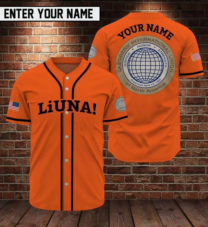 Liuna custom name baseball jersey 3 28 Liuna custom name baseball jersey 2