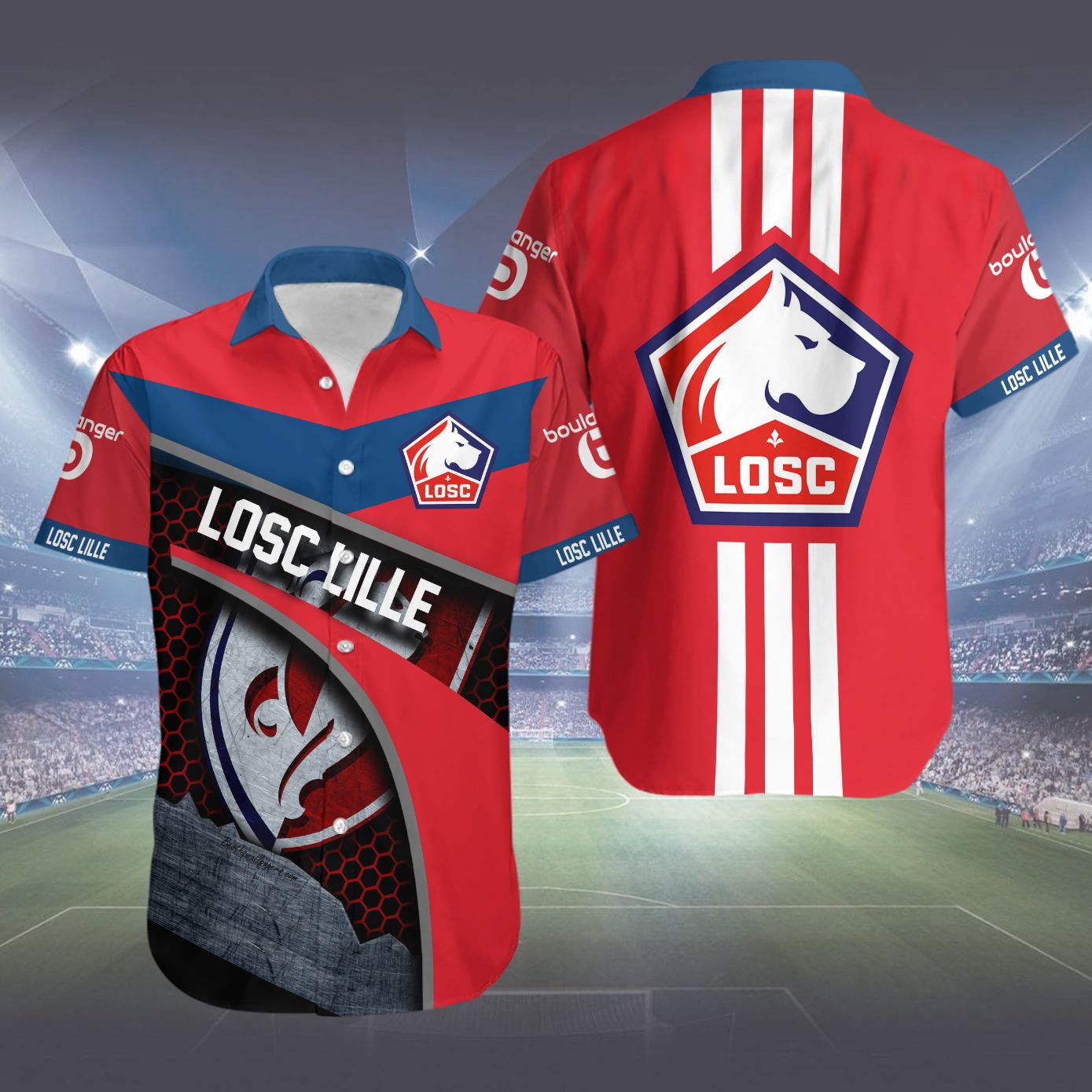 Losc Lille Hawaiian shirt