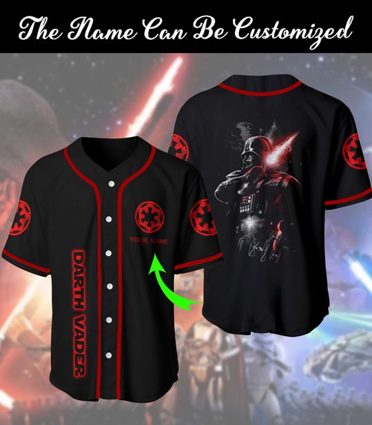 3 Darth Vader Baseball Jersey custom name 1