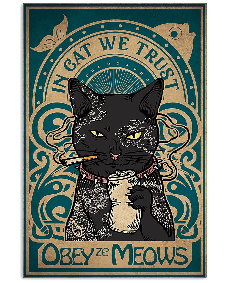 Black Cat House Blend Dark Roast Poster