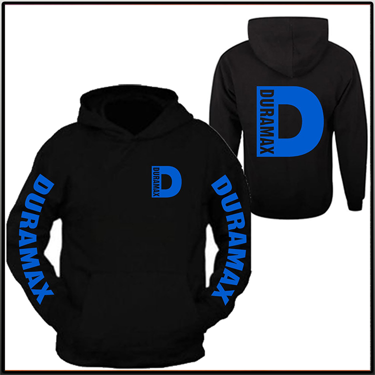 Duramax 3d all over print Hoodie 4 Duramax Blue Pocket Design Color Black 3D Hoodie2