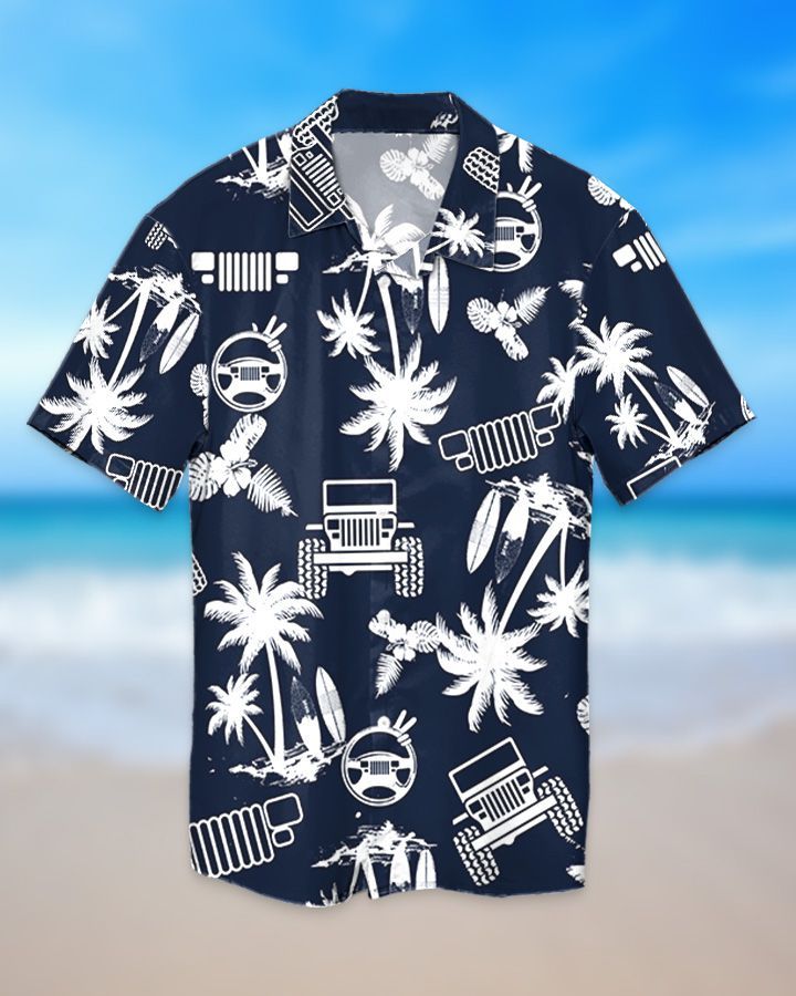 Navy palm hawaiian shirt and short - LIMITED EDITION 1 4 Navy palm hawaiian shirt and short 1 1