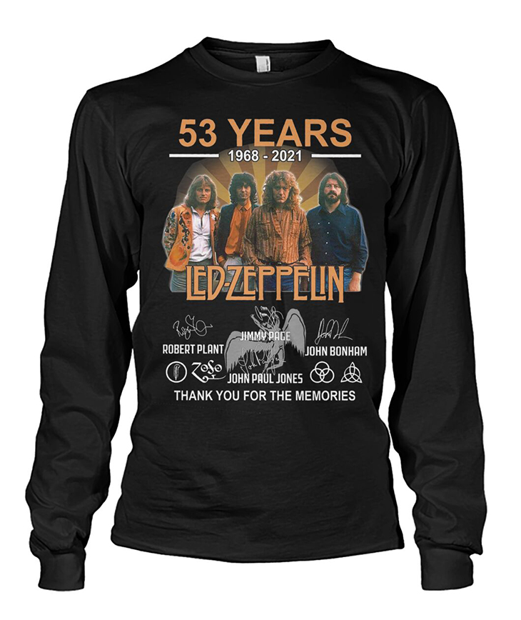 53 Years Led Zeppelin Thank You For The Memories Hoodie And Shirt 7 53 Years Led Zeppelin Robert Plant Jimmy Pace John Bonnam John Paul Jones Thank You For The Memories Hoodie And Shirt5