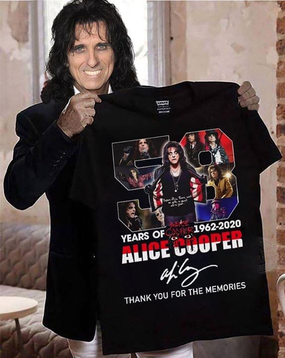 58 years of Alice Cooper thank you for the memories shirt, hoodie 3 years of Alice Cooper thank you for the memories shirt