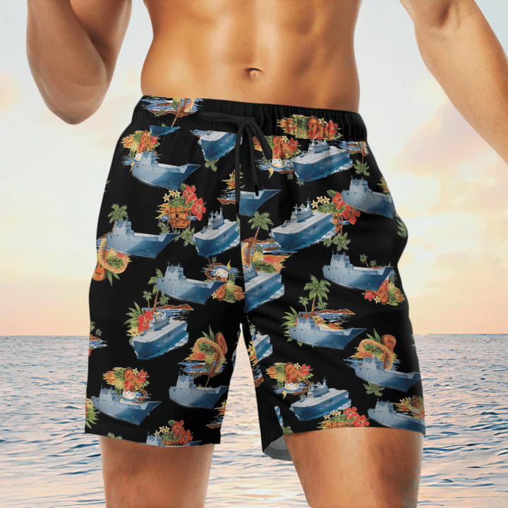 HMAS Canberra Royal Australian Navy Hawaiian Shirt And Short 8 28 HMAS Canberra Royal Australian Navy Hawaiian Shirt And Short 7